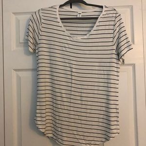 Striped basic tee